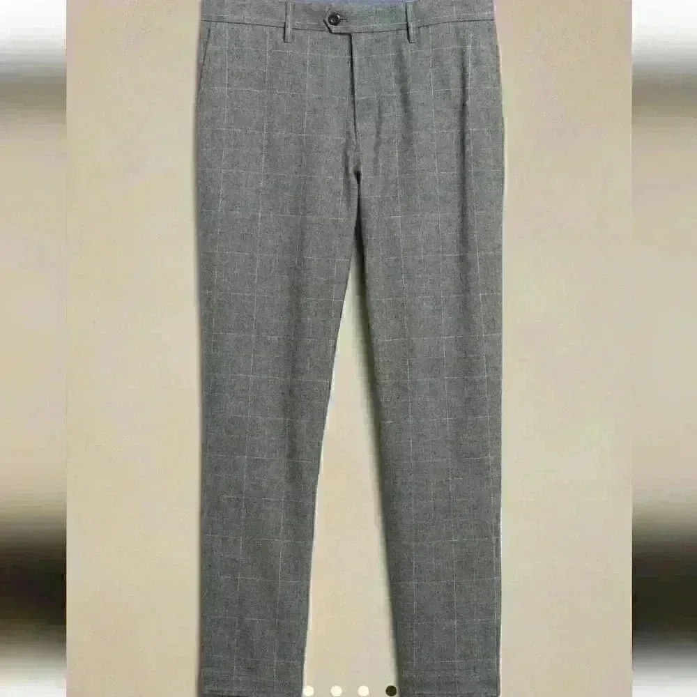 Banana Republic Plaid Grayson Slim-Tapered Fit Pant